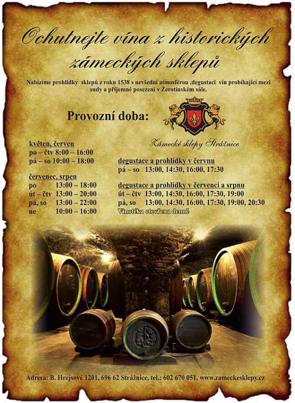 Zámecké sklepy Strážnice